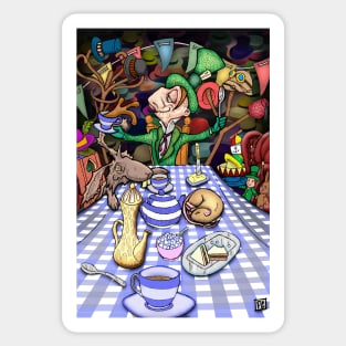 Mad Hatter's Tea Party Sticker